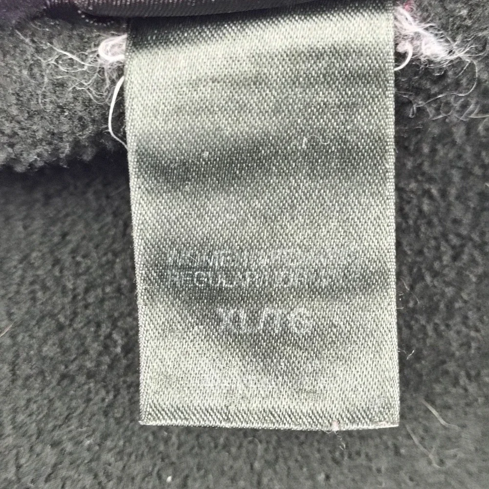 The North Face Men XL Black Full Zip Fleece Jacket Mock Neck Regular Fit Outdoor